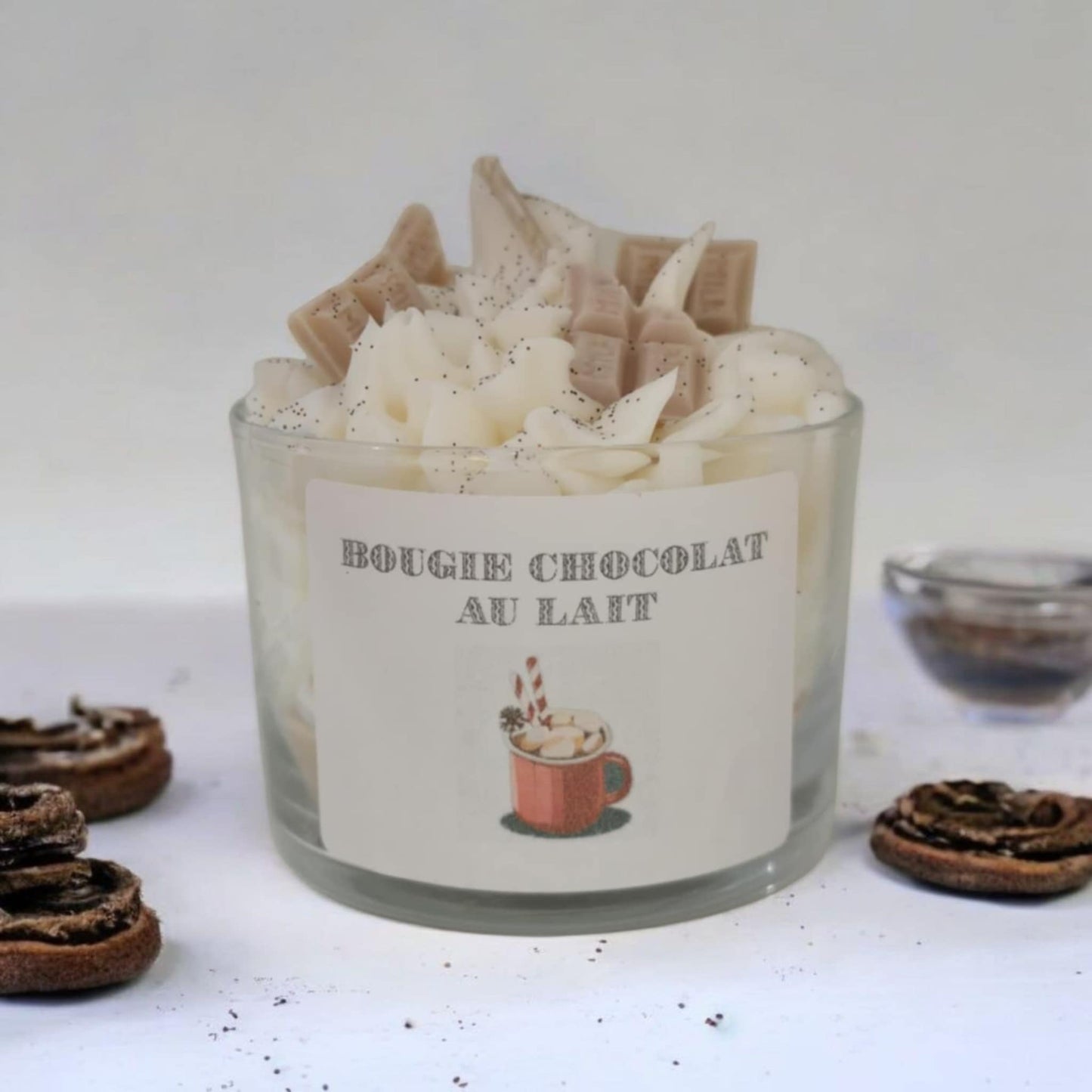 Bougie gourmande chocolat au lait